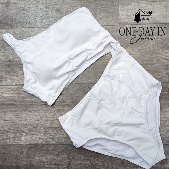 Yonique One Shoulder Cut Out One Piece Swimsuit Size M - Picture 1 of 5